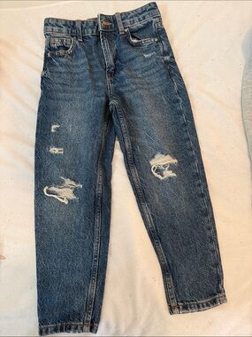 Primark Dark Blue Distressed Kids Denim Jeans